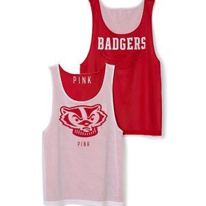 NWOT Wisconsin Bucky Badger Reversible Mesh Tank